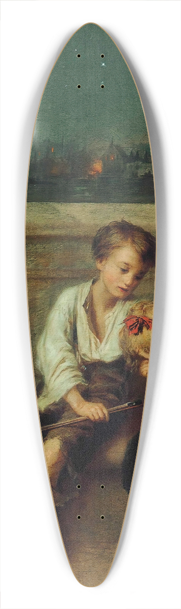 Augustus Edwin Mulready - Sympathy 39.3 inch art pintail longboard deck