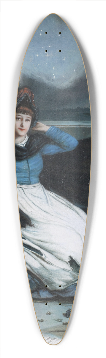 Augustus Edwin Mulready - The Close Of Day 39.3 inch art pintail longboard deck