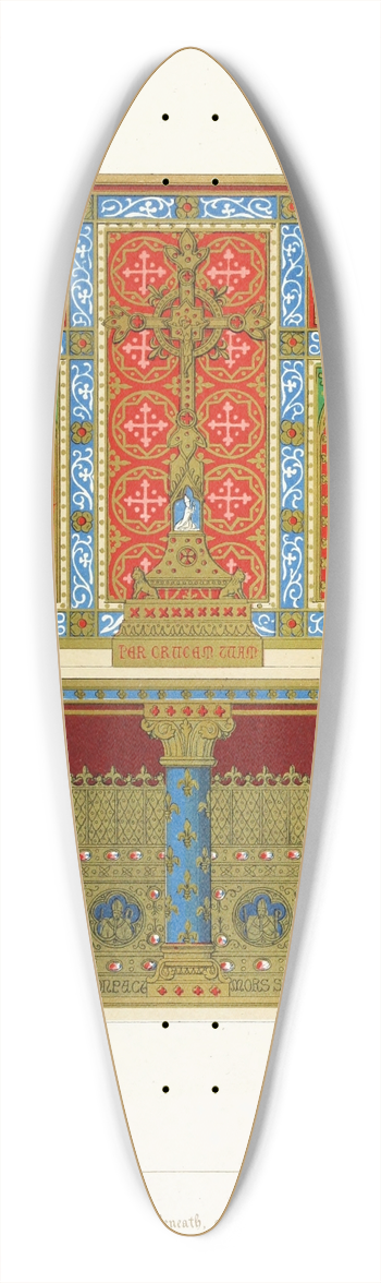 Augustus Pugin - Altar wtith Shrine 39.3 inch art pintail longboard deck