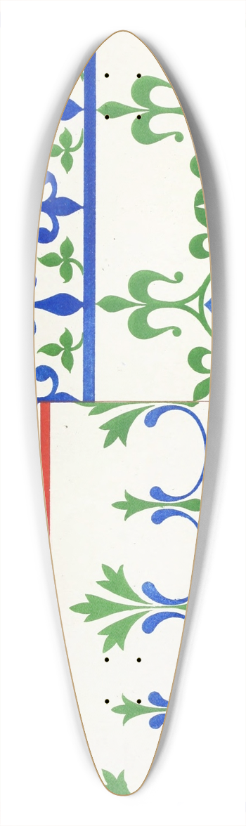 Augustus Pugin - Borders for Altar Cloths. 39.3 inch art pintail longboard deck