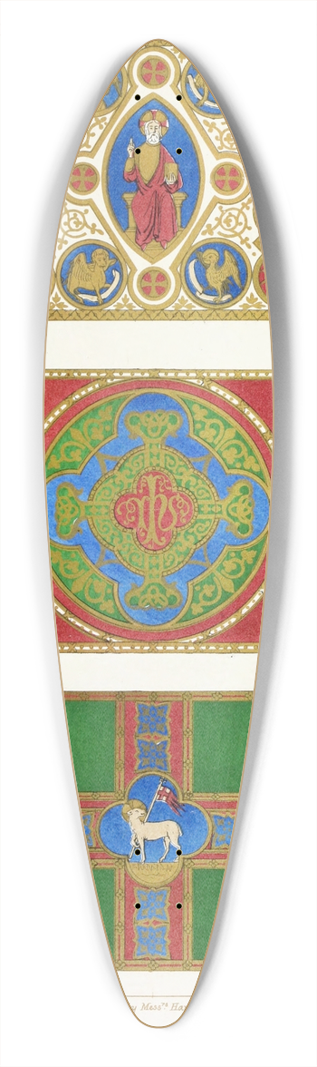 Augustus Pugin - Embroidered Frontals for Altars 39.3 inch art pintail longboard deck
