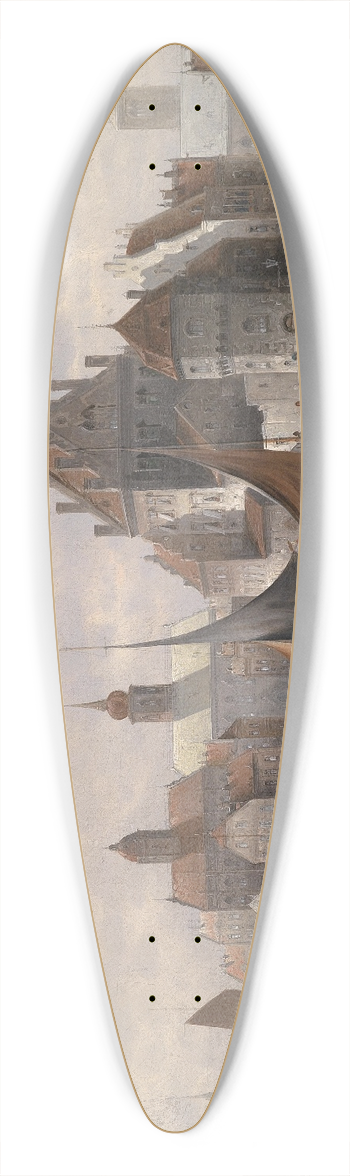 August Von Siegen - Hafenstadt 39.3 inch art pintail longboard deck