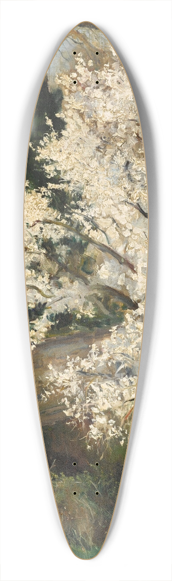 Aureliano de Beruete - Spring Blossom 39.3 inch art pintail longboard deck