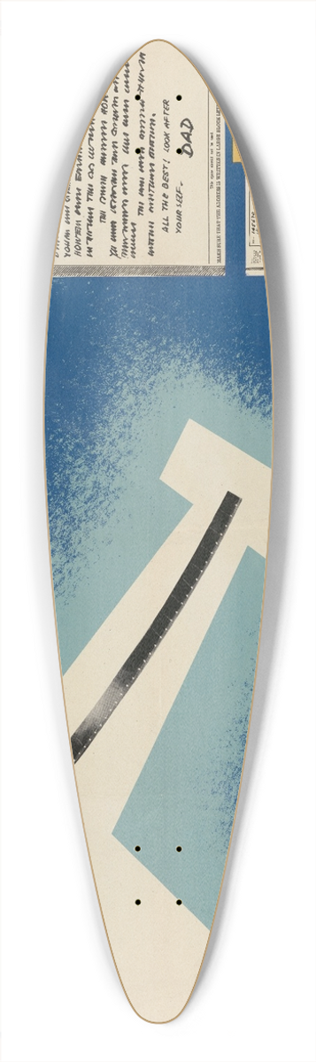 Austin Cooper - Send Airgraphs  They Save Aircraft Space and are Quicker! 39.3 inch art pintail longboard deck