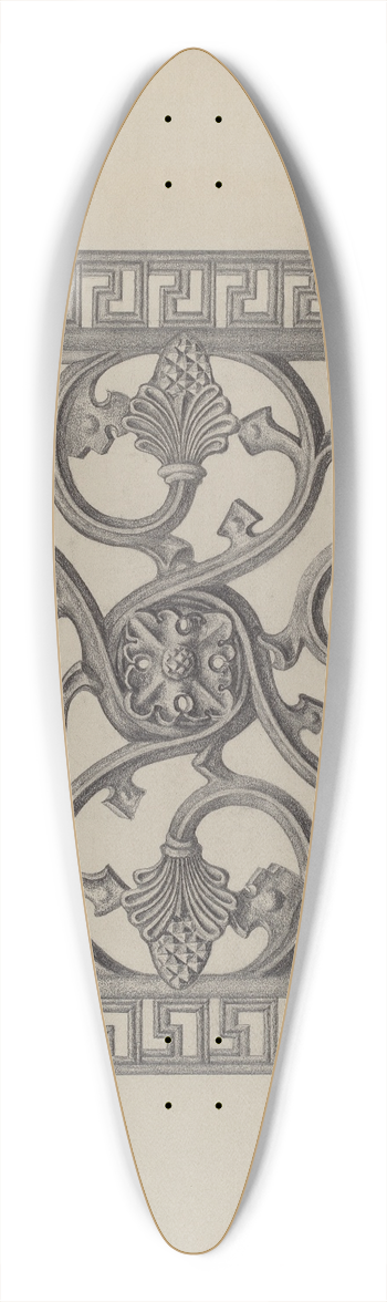Austin L. Davison - Cast Iron Window Grille 39.3 inch art pintail longboard deck