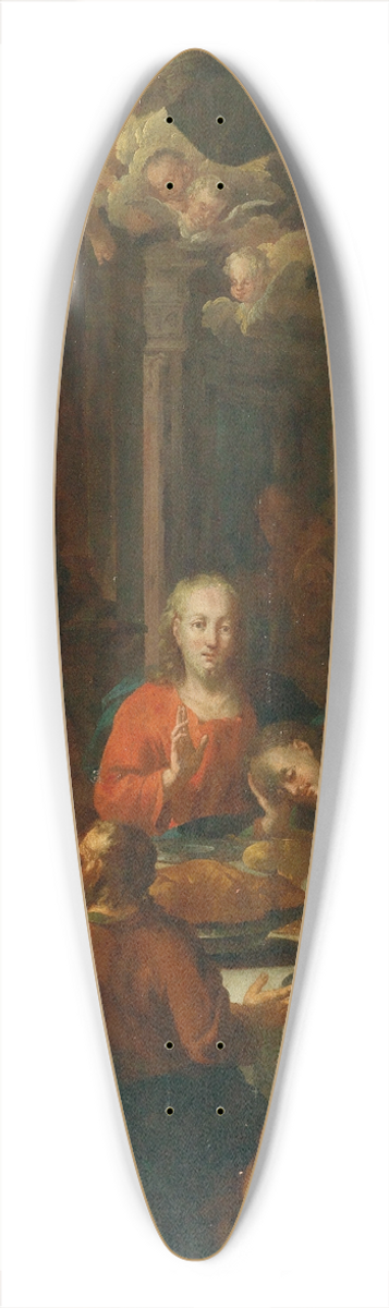Austrian School - The Last Supper 39.3 inch art pintail longboard deck