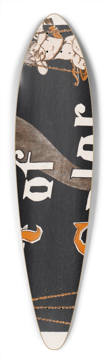 A.W.B. Lincoln - A question of color by F. C. Philips 39.3 inch art pintail longboard deck