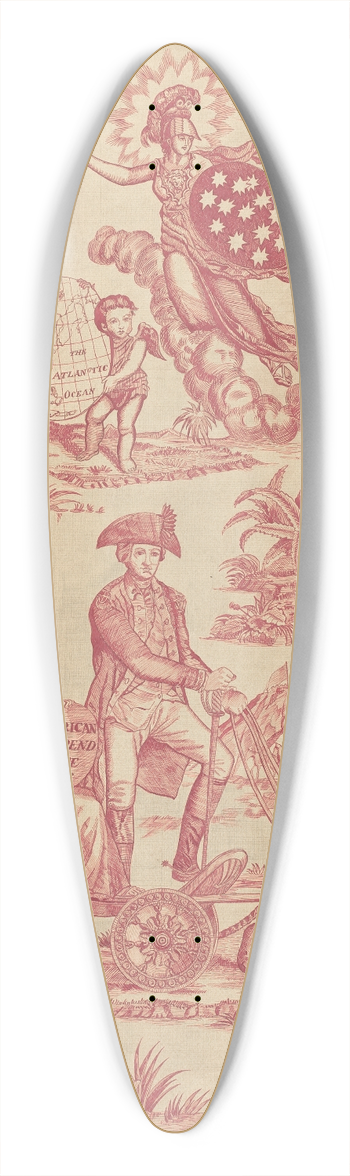 A. Zimet - Apotheosis of Franklin 39.3 inch art pintail longboard deck