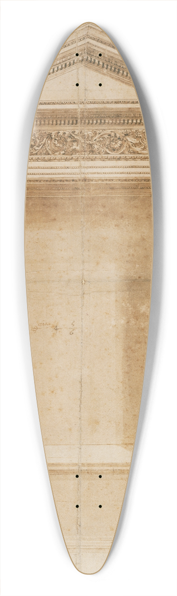 Baldassare Peruzzi - Design for an Altar 39.3 inch art pintail longboard deck
