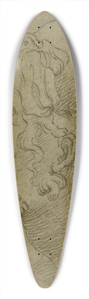Baldassare Peruzzi - Male Head in Profile 39.3 inch art pintail longboard deck