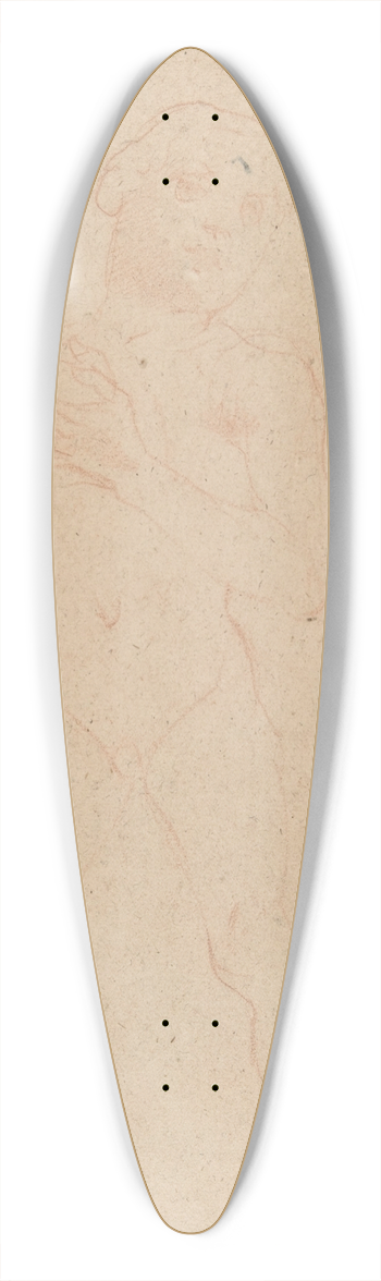 Baldassarre Franceschini - Allegorical Figure of Purity with a Unicorn and Putto 39.3 inch art pintail longboard deck