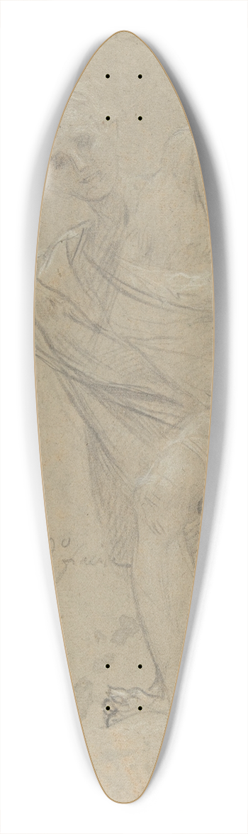 Baldassarre Franceschini - Standing Draped Male Figure 39.3 inch art pintail longboard deck