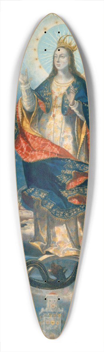 Baltasar de Echave Iba - The lmmaculate Conception 39.3 inch art pintail longboard deck
