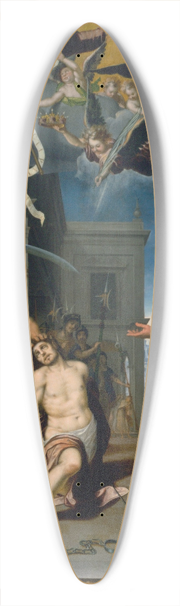 Baltasar de Echave Orio - The Martyrdom of Saint Apronianus 39.3 inch art pintail longboard deck