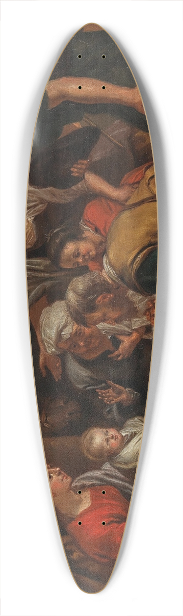 Balthasar Beschey - The Adoration of the Shepherds 39.3 inch art pintail longboard deck