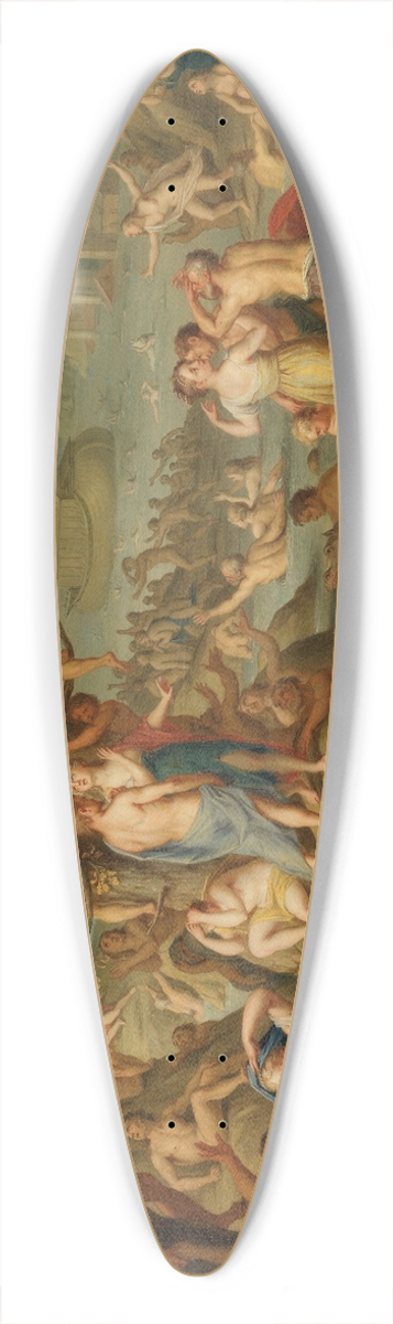 Balthasar Beschey - The deluge 39.3 inch art pintail longboard deck