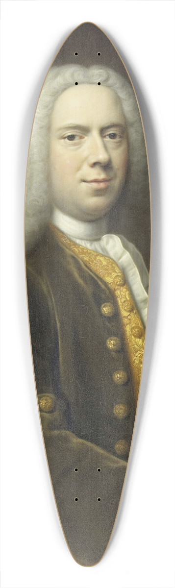 Balthasar Denner - Portrait of a Man, probably Cornelis Troost (1696-1750) 39.3 inch art pintail longboard deck