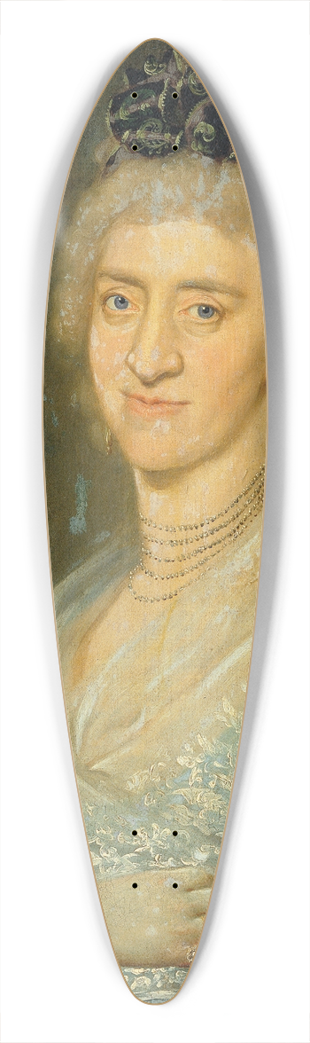 Barbara Krafft - Damenbildnis 39.3 inch art pintail longboard deck