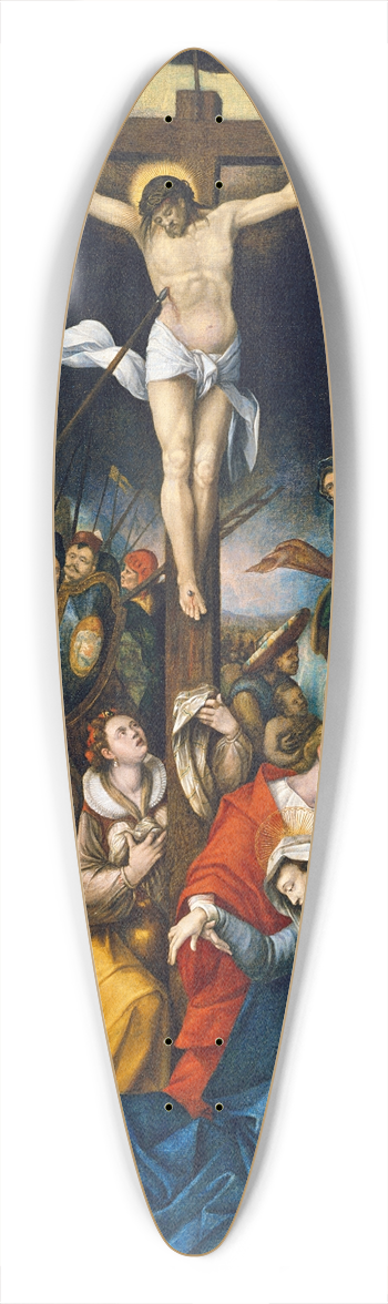 Barthel Bruyn the Elder - The Crucifixion 39.3 inch art pintail longboard deck