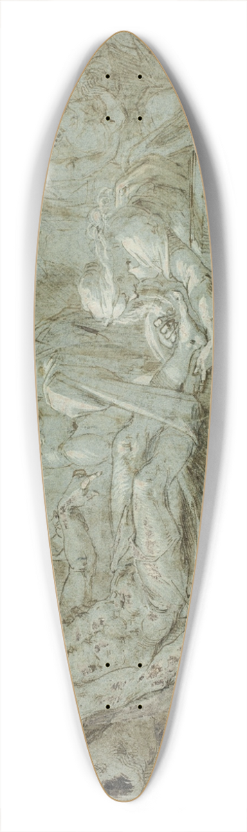 Bartholomaeus Spranger - Entombment 39.3 inch art pintail longboard deck