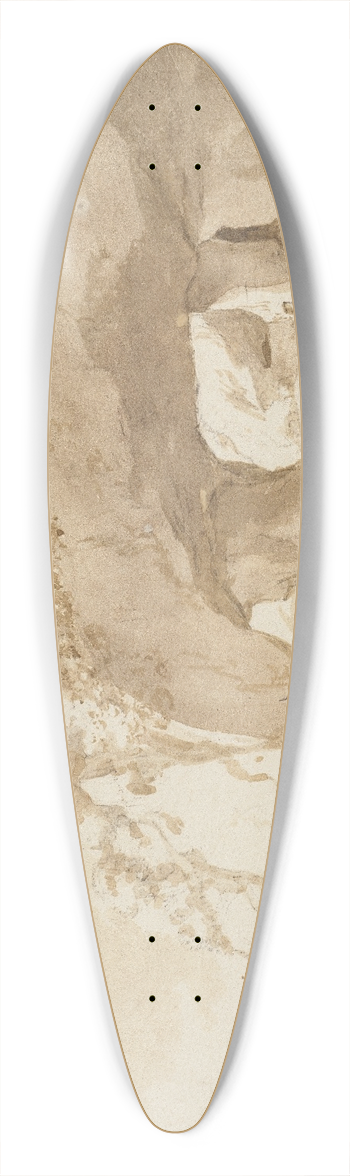 Bartholomeus Breenbergh - Arca scura fuori di Tivoli 39.3 inch art pintail longboard deck