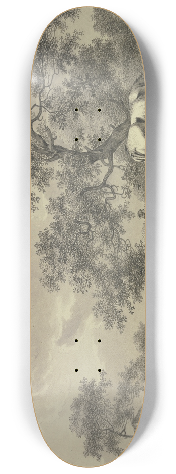 Bernhard Hendrik Thier - Unter einem Baum ein Bauer bei zwei Khen 8.25 inch art skate deck