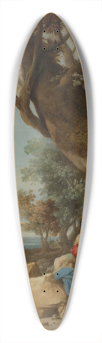 Bartholomeus Breenbergh - Hagar and the angel 39.3 inch art pintail longboard deck