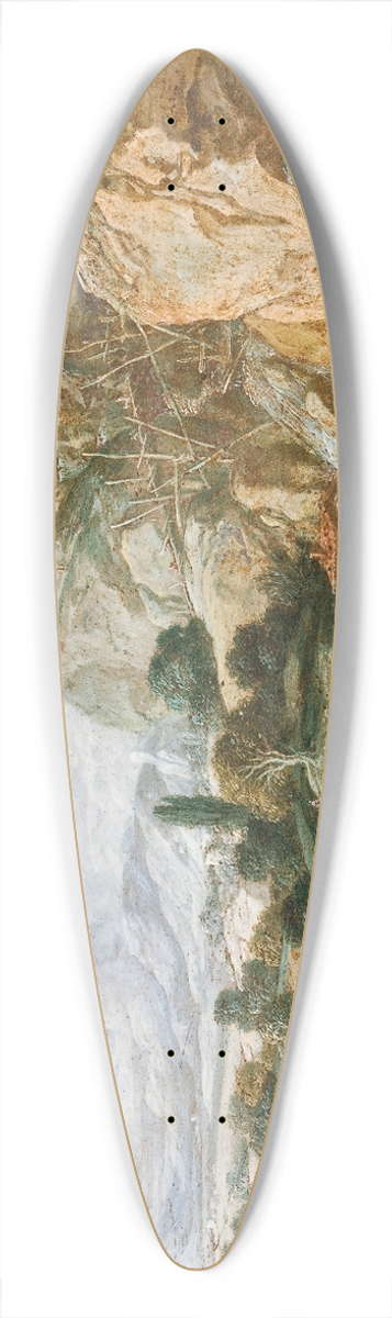 Bartholomeus Breenbergh - The Finding of Moses 39.3 inch art pintail longboard deck
