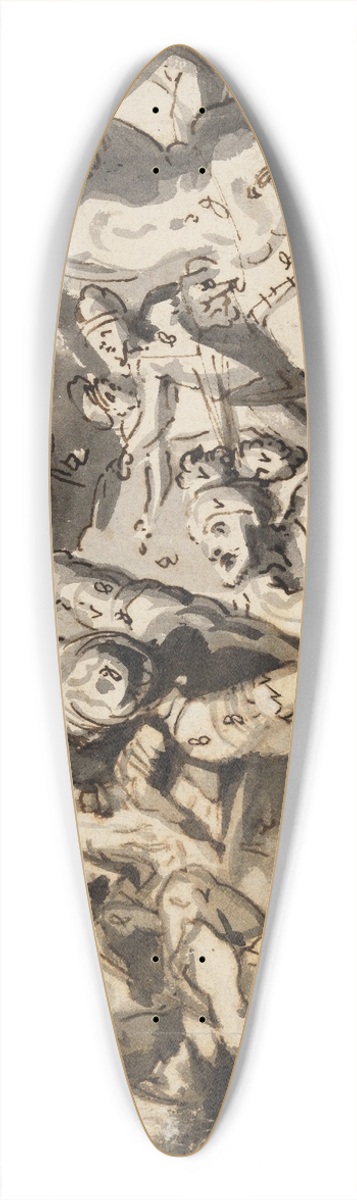 Bartholomus Dietterlin - Passionsszene 39.3 inch art pintail longboard deck