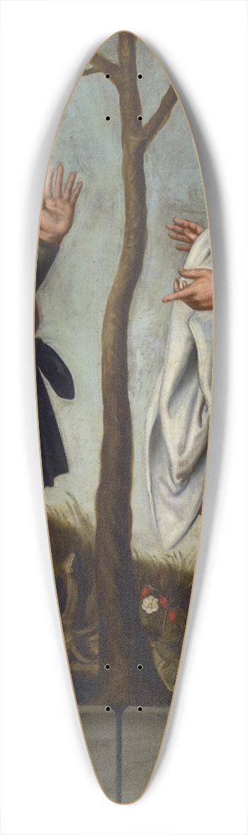 Bartholomus Sarburgh - The Prophets Jeremiah and Ezekiel 39.3 inch art pintail longboard deck