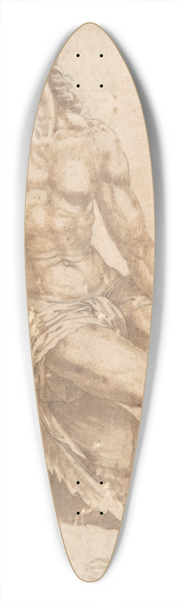 Bartolomeo Neroni - Study for Christ in The Entombment 39.3 inch art pintail longboard deck