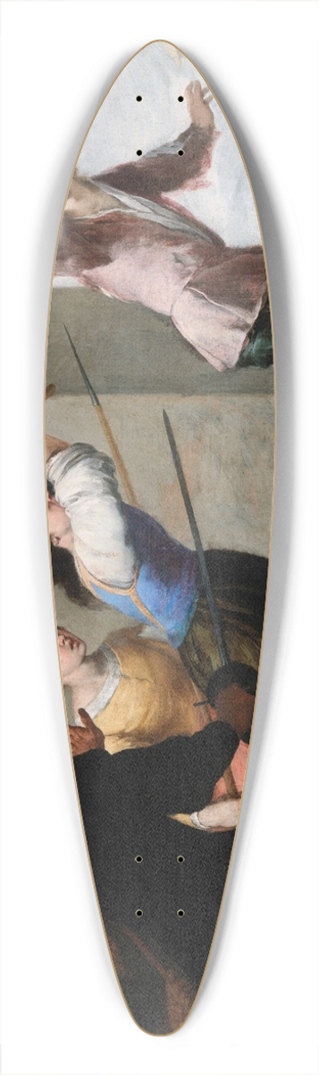 Bartolom Estebn Murillo - The Prodigal Son Driven Out 39.3 inch art pintail longboard deck