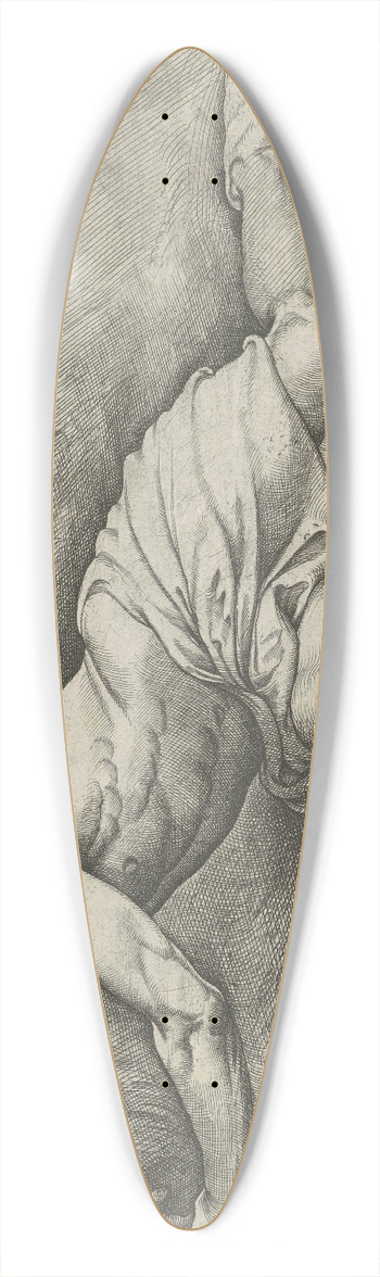 Battista Franco - Saint John the Baptist 39.3 inch art pintail longboard deck