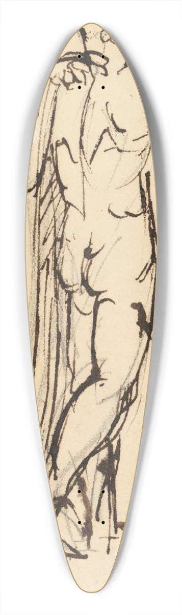 Benjamin Robert Haydon - Study of a Group of Standing Figures 39.3 inch art pintail longboard deck