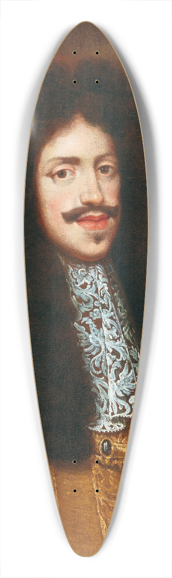 Benjamin von Block - Portrait Of Emperor Leopold I. As A Young Man, Wearing The Order Of The Golden Fleece 39.3 inch art pintail longboard deck