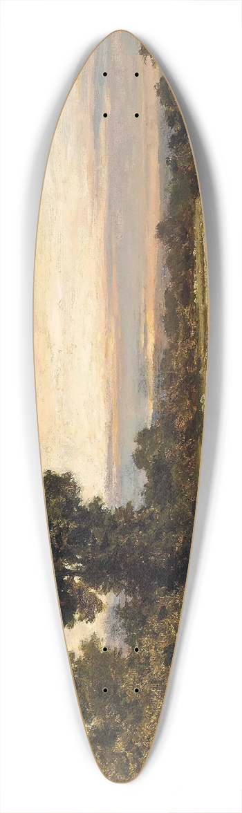 Benjamin Williams Leader - Evening On The Thames At Shillingford 39.3 inch art pintail longboard deck