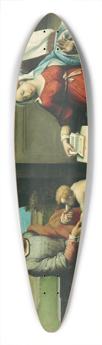 Benvenuto Tisi - Holy Family with St. Anne 39.3 inch art pintail longboard deck