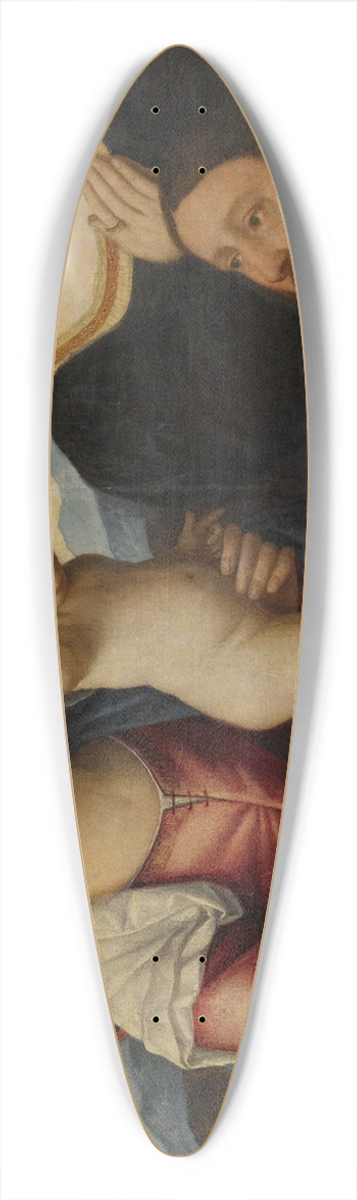 Bernardino Licinio - Madonna and child with two donors 39.3 inch art pintail longboard deck