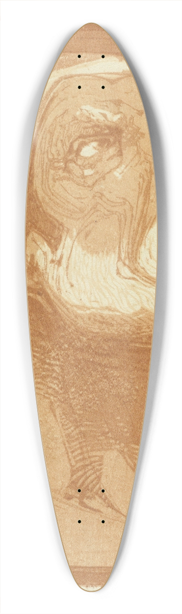 Bernard Willem Wierink - Profetenkop 39.3 inch art pintail longboard deck