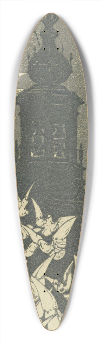 Bernard Willem Wierink - Vredejaar 39.3 inch art pintail longboard deck