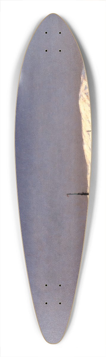 Berndt Lindholm - November Evening at Hisingsvassen, Gothenburg 39.3 inch art pintail longboard deck