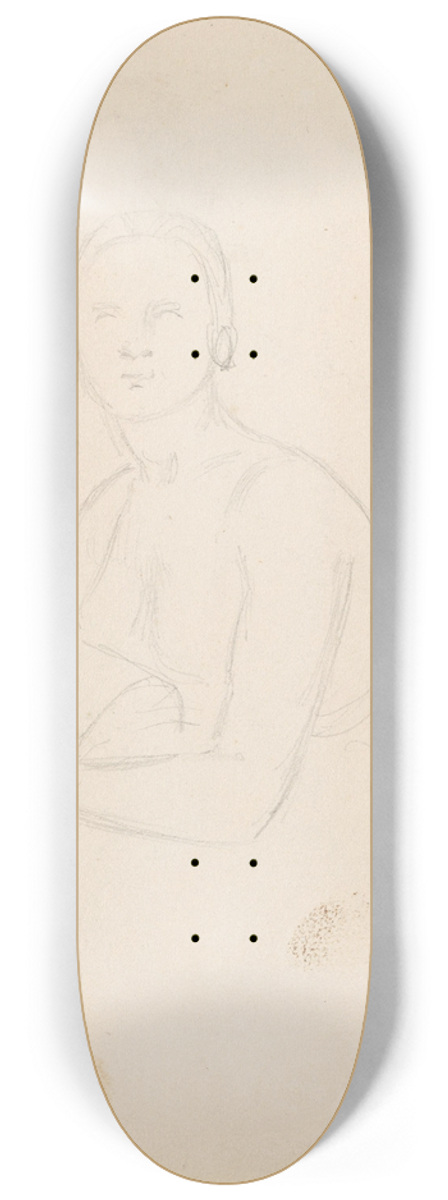 Adolph Tidemand - Female figure 8.25 inch art skate deck