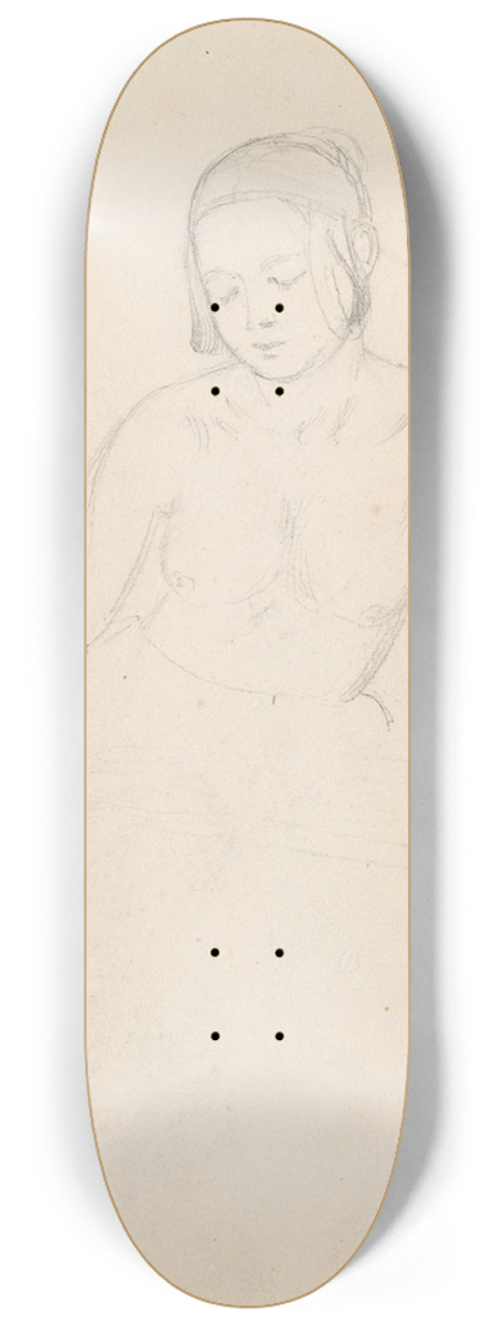 Adolph Tidemand - Female figure 8.25 inch art skate deck