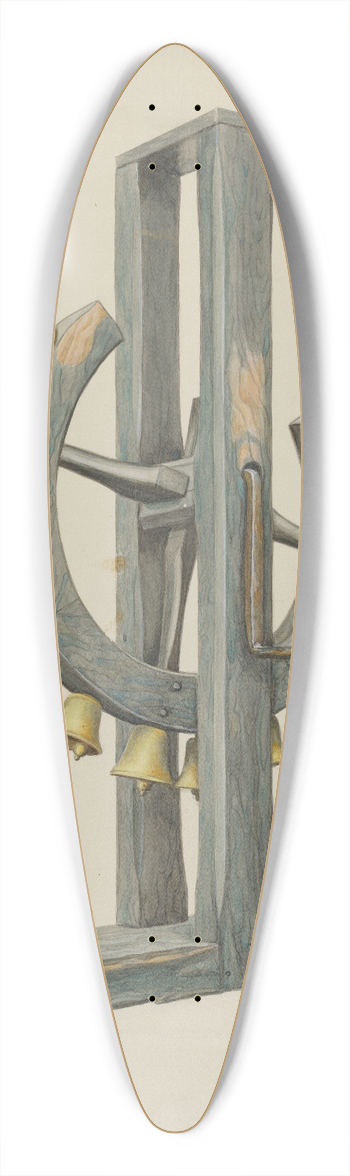 Bertha Semple - Mission Chimes 39.3 inch art pintail longboard deck