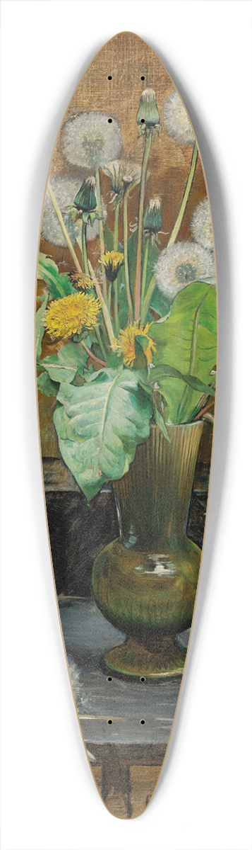 Bertha Wegmann - Dandelions 39.3 inch art pintail longboard deck