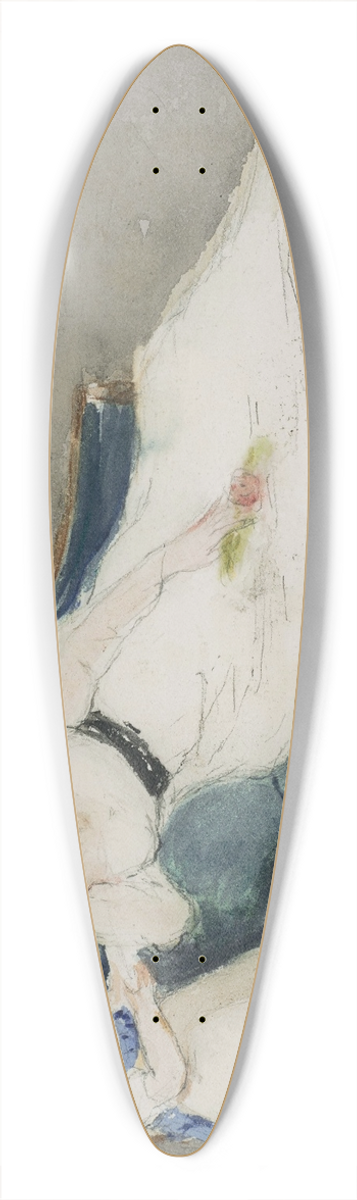 Berthe Morisot - Mme Gobillard et sa fille Paule 39.3 inch art pintail longboard deck