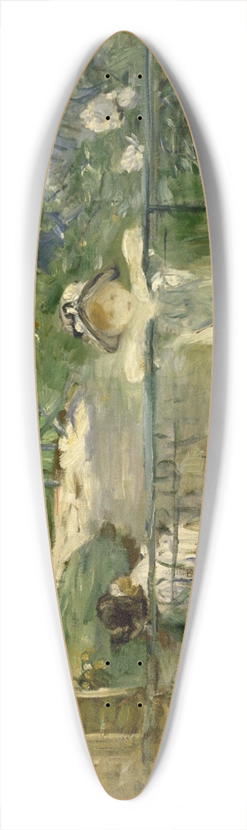 Berthe Morisot - The Basket Chair 39.3 inch art pintail longboard deck