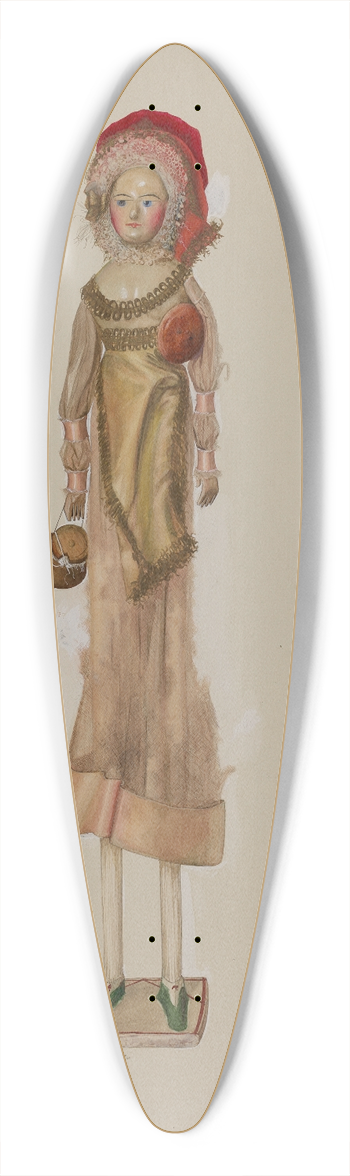 Beverly Chichester - Dairy Maid Doll 39.3 inch art pintail longboard deck