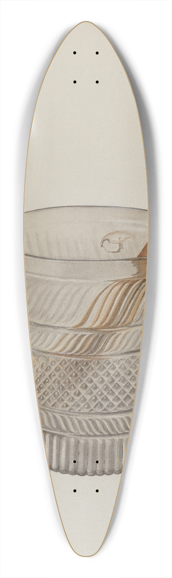 Beverly Chichester - Toddy Glass 39.3 inch art pintail longboard deck