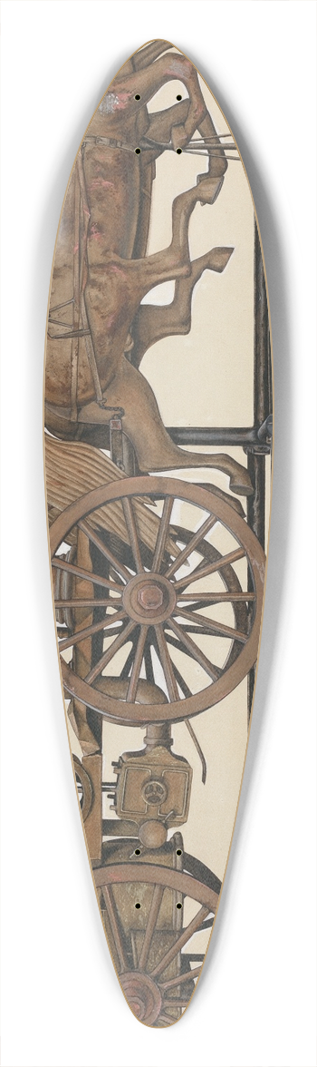 Beverly Chichester - Weather Vane  Model Fire Engine 39.3 inch art pintail longboard deck